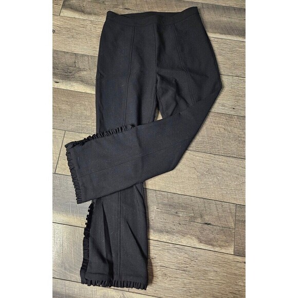 Clinq a Sept Onyx Ruffle Crop Pants Size 2 - Picture 7 of 11